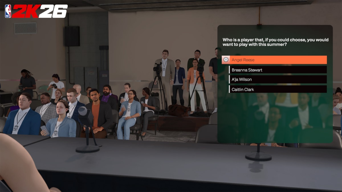 NBA 2K26 The W Press Conference Questions