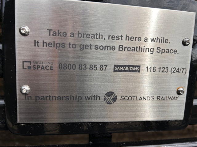Breathing Space bench - Cardonald - May 2026-3: Breathing Space bench - Cardonald - May 2026-3