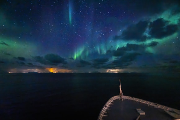 Northern Lights from deck