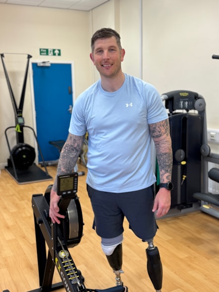 Gregg at the Specialist Mobility Rehabilitation Centre in Fulwood