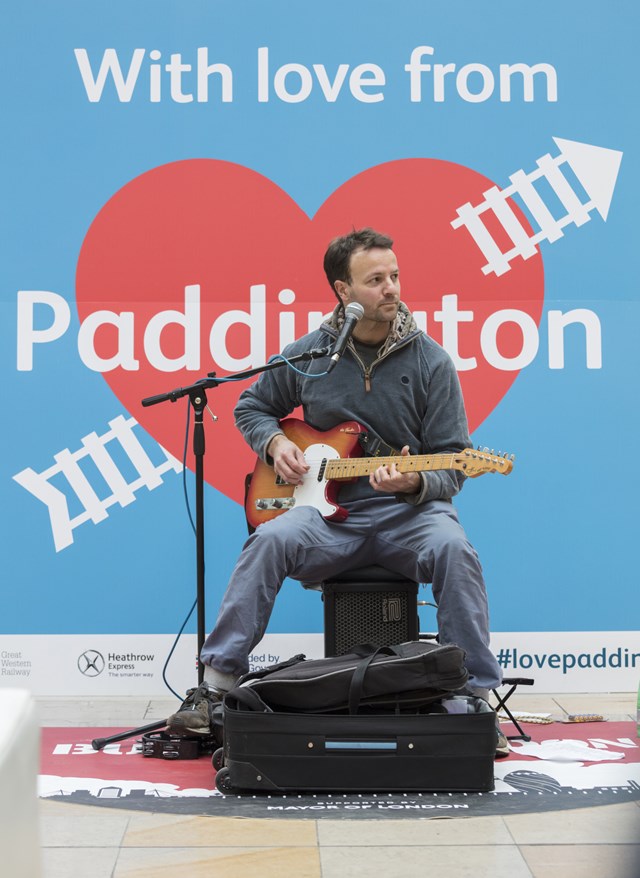 There was live music at London Paddington all day