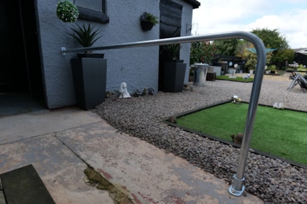 Handrail installed by Care & Repair