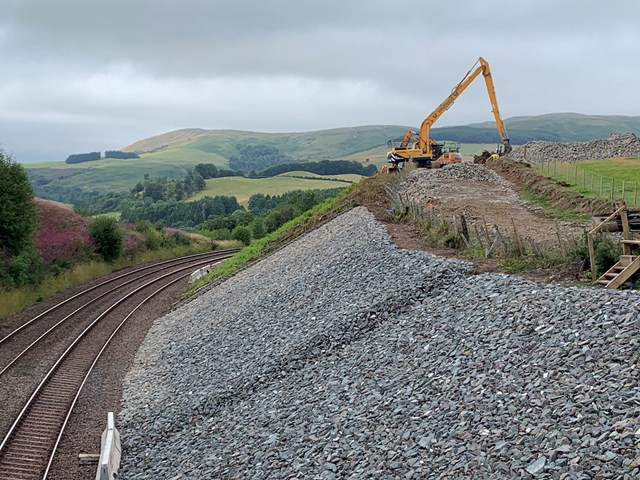 ​£8m embankment works bring stability to Dumfries railway: GSW drainage works-2
