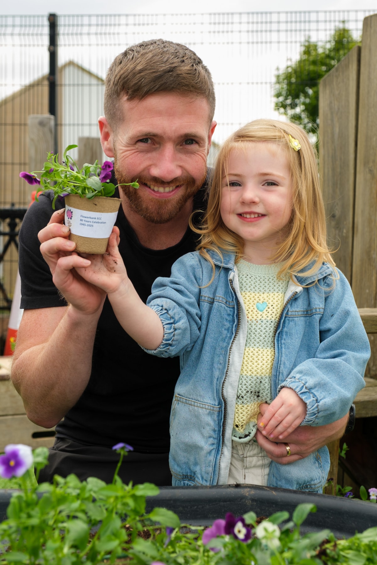 Martyn with daughter Munroe