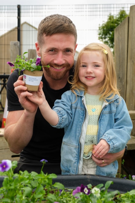 Martyn with daughter Munroe