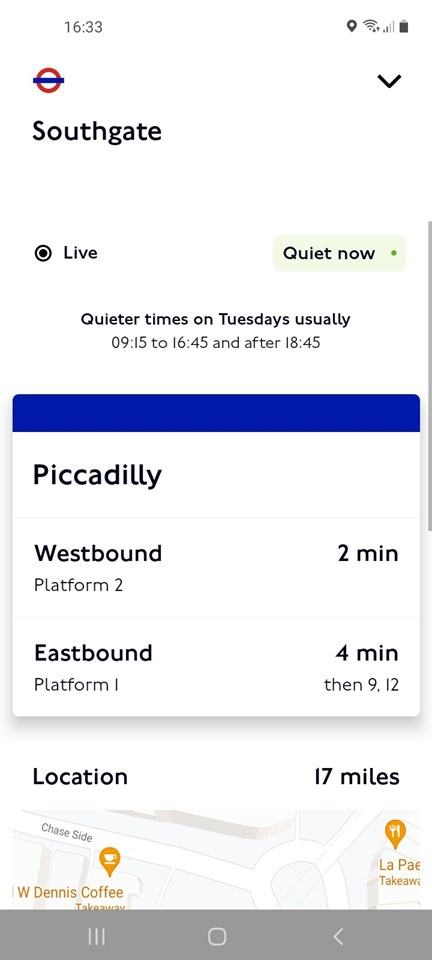 TfL Image - TfL Go app