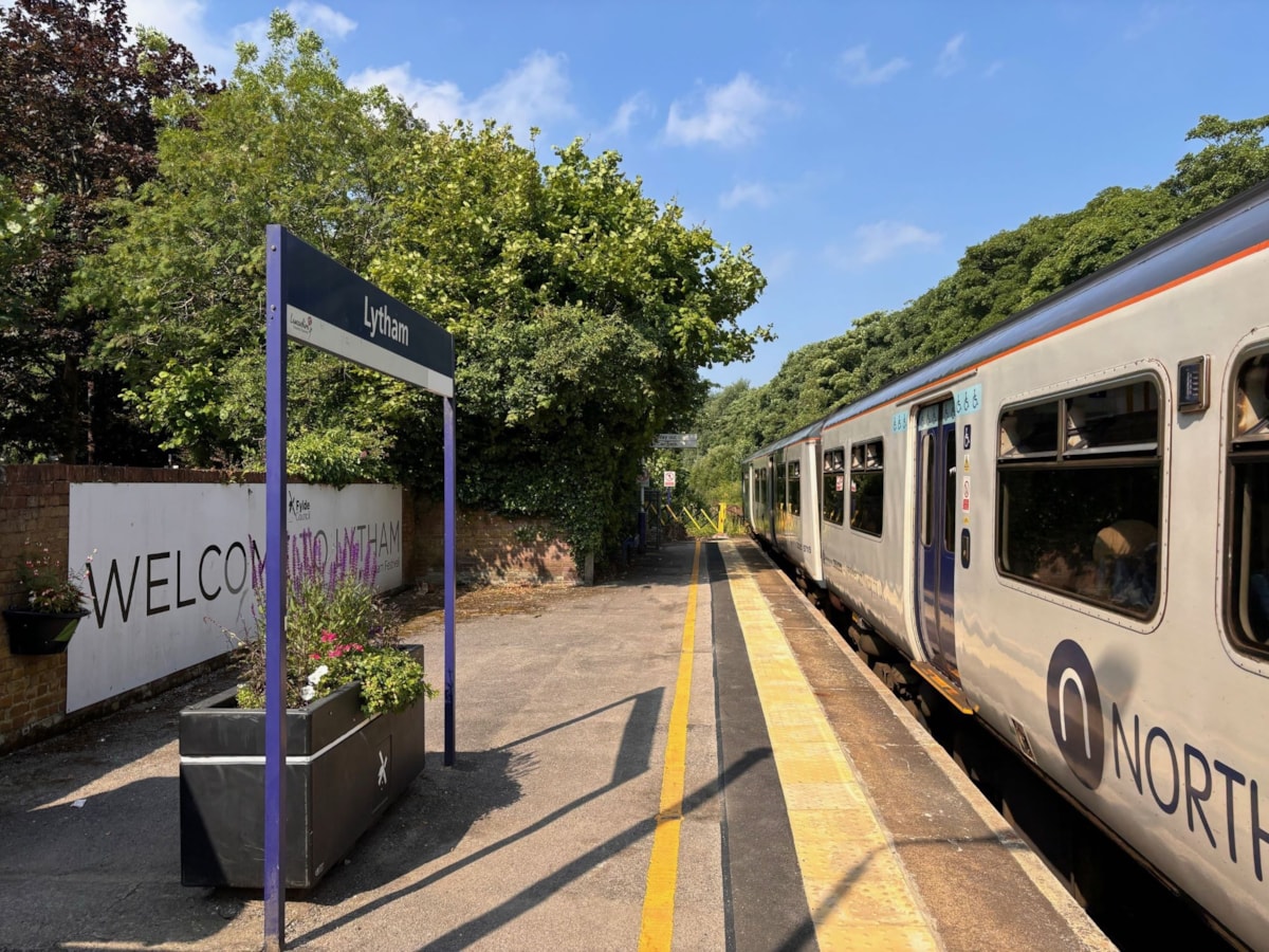 Northern train at Lytham station-2