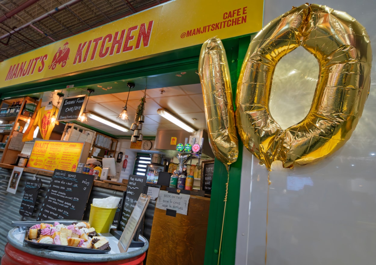 Market Kitchen 4: Manjit's Kitchen celebrates 10 years of the Market Kitchen street food hall at Leeds Kirkgate Market.