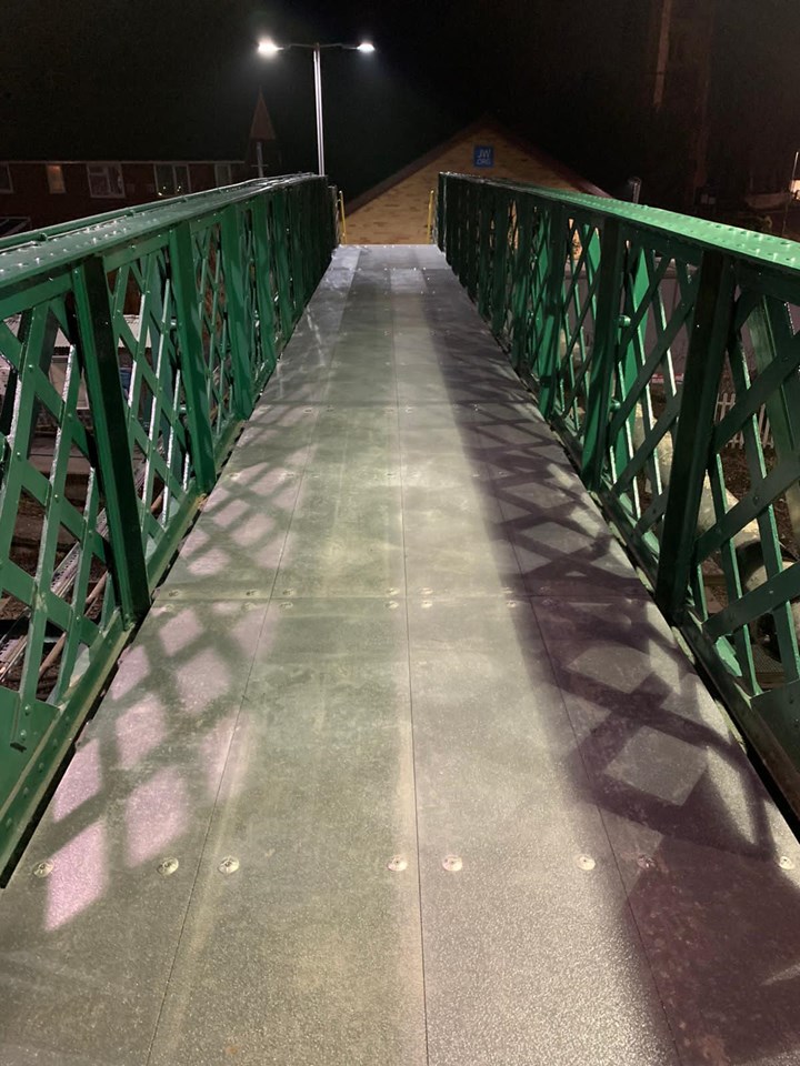 Snodland footbridge stairway