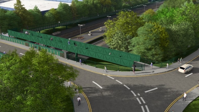 Ramped footbridge designs in North Wales following public feedback: Prestatyn Illustration