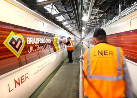 LNER Bradford City of Culture unit at Bounds Green (1), LNER