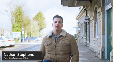 Nathan Stevens at Llanelli station