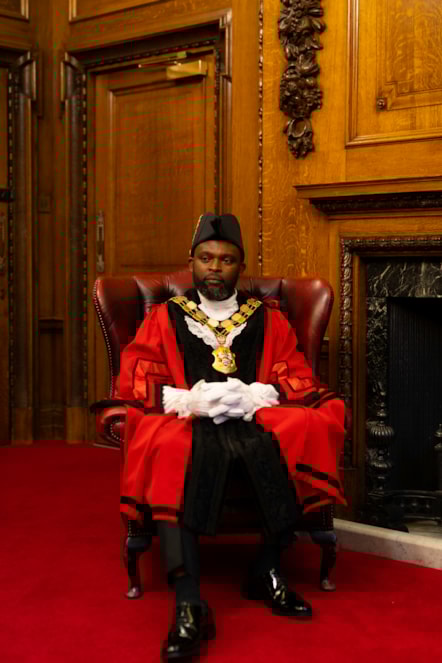 Mayor of Islington, Cllr Jason Jackson in the Mayor's Parlour