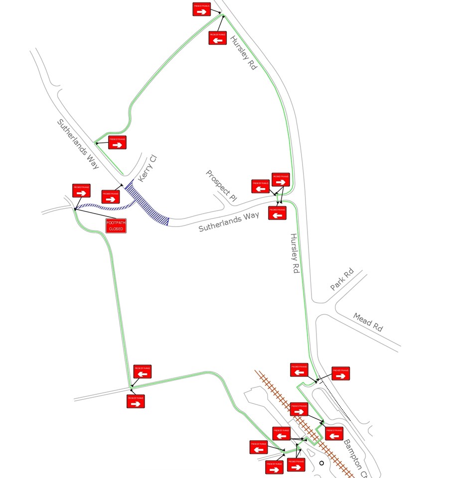 Chandler's Ford footpath diversion 2