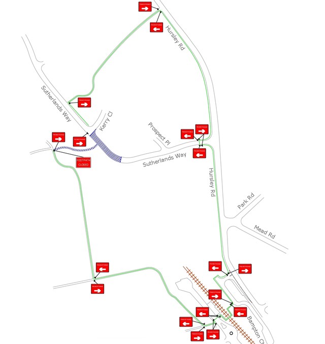 Chandler's Ford footpath diversion 2