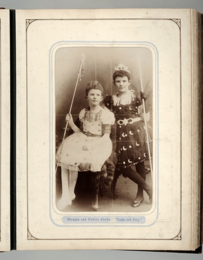 Bo Peep costume: An album of photographs, which will also be on display as part of the exhibition,  documents a spectacular children’s fancy dress ball hosted at Leeds Town Hall by the mayor and mayoress of Leeds, Mr and Mrs Alf Cooke on January 12, 1891.
Nearly 400 children from well to do families attended, with each child dressed in beautiful costumes depicting everything from fairytale characters to famous figures from history.