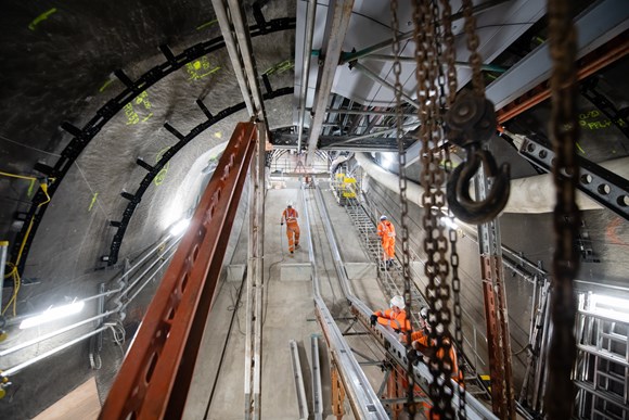 TfL Image - Bank escalator work