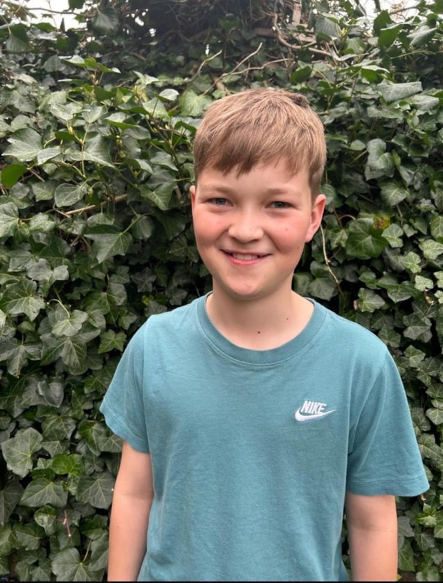 Sam Parkinson, aged 12