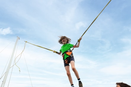 Bungee Trampoline at Weymouth Bay