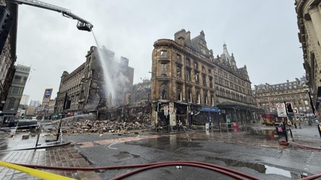 Safety work progresses around Glasgow Central Station after Union Street fire:  Gordon Street