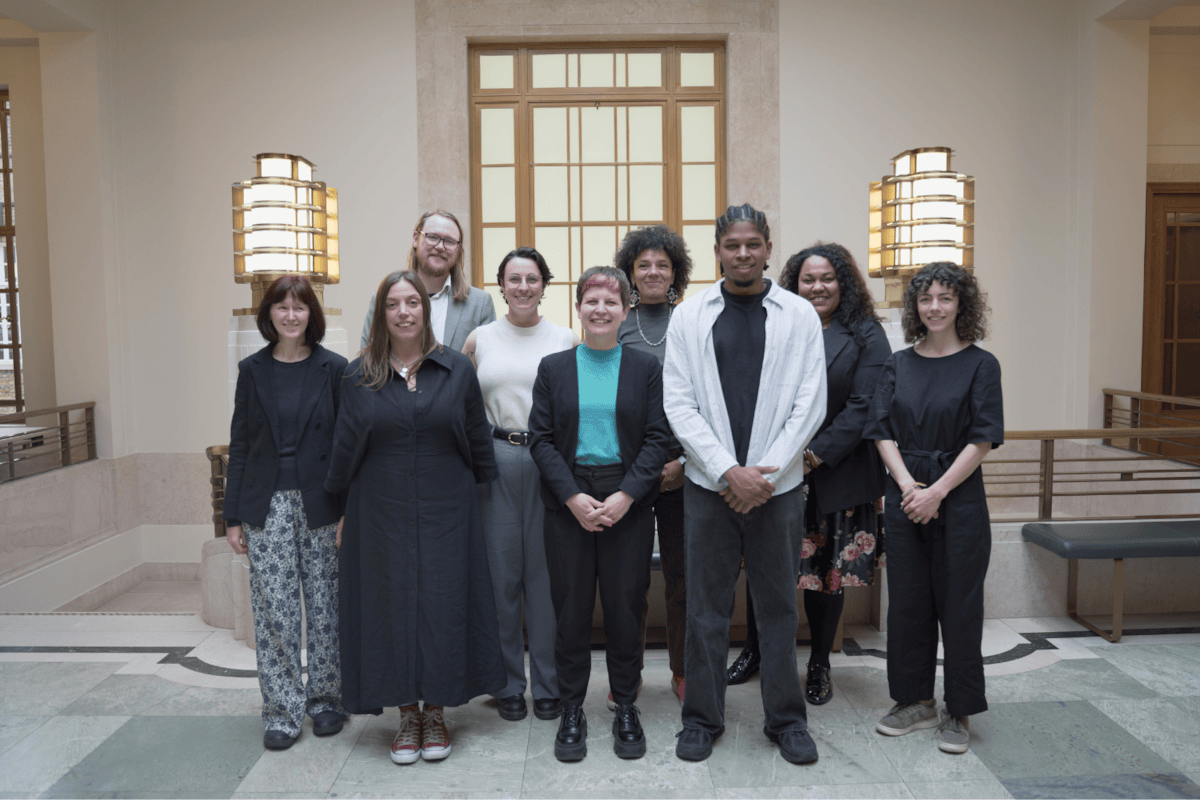 Mayor Zoë Garbett's new cabinet - L-R Cllr Abi Kingston, Cllr Sam Mathys, Cllr Alastair Binnie-Lubbock, Cllr Florence Schechter, Mayor Zoe Garbett, Cllr Rachel Nkiessu-Guifo, Deputy Mayor Dylan Law, Cllr Soraya Adejare, Cllr Laura-Louise Fairley