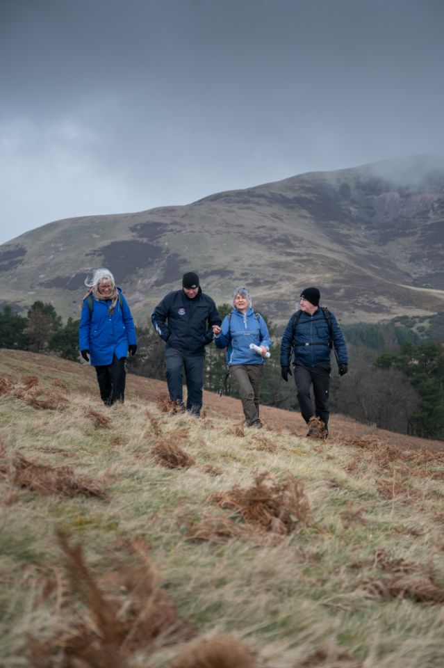 Rullion Green (L-R) Annie Yang, Grant Ferguson, Yvonne Edwards and Dave Gorman  - credit Julie Howden