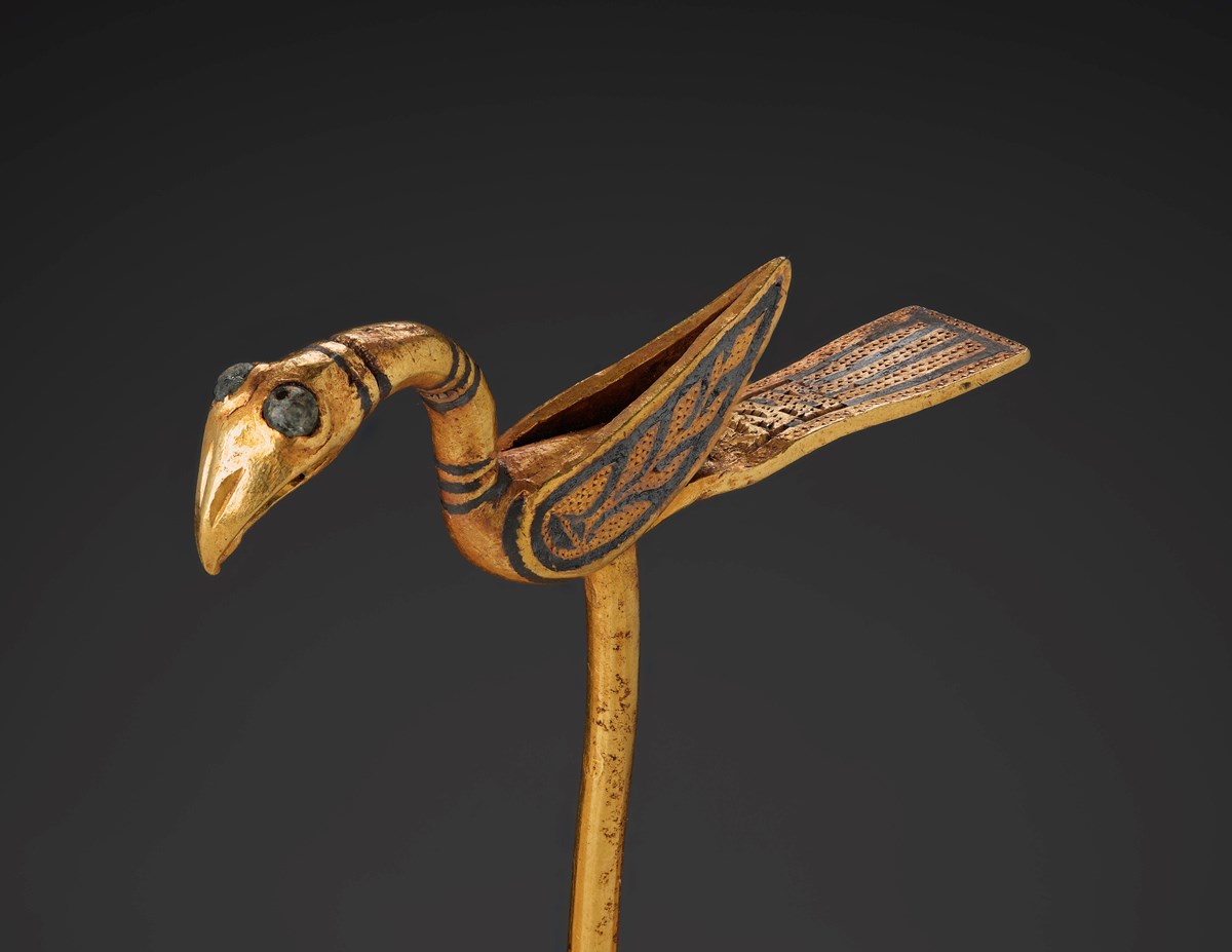 Conserved bird pin from the Galloway Hoard