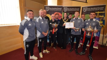 Civic recognition for Shortlees Amateurs and The Killie Community’s Scott Montgomery