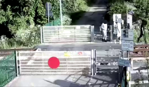 Alarming CCTV shows three teenage trespassers on railway tracks in West Yorkshire