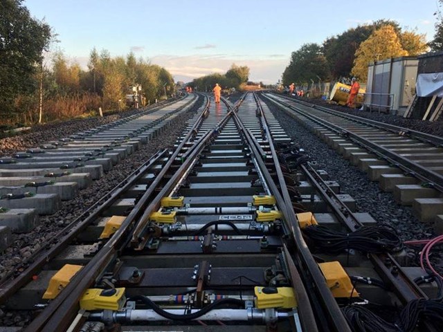 Vital engineering works for Coatbridge railway line: rail junction general pic