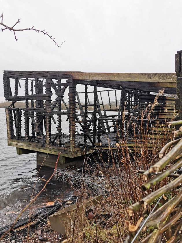 The hide after the fire 3 ©Simon Ritchie/NatureScot