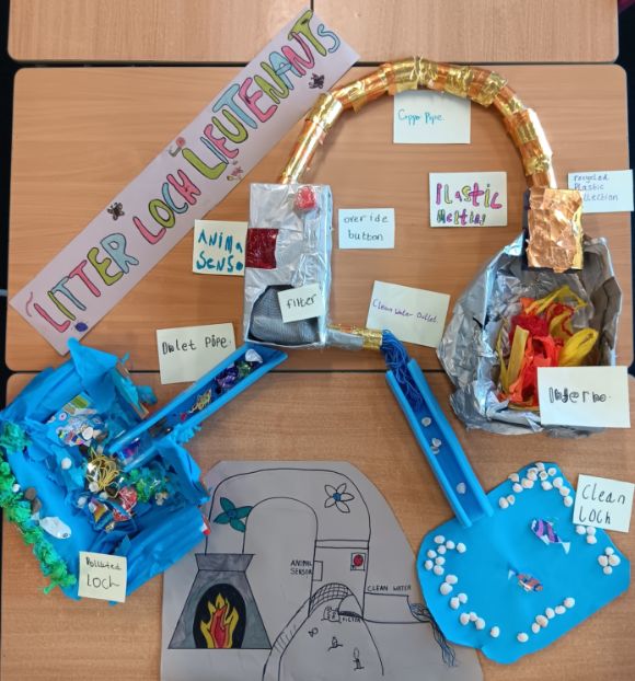 Argyll and Bute pupils win in national STEM design challenge: Rosneath Primary School visited local waterways to document the litter problem at a local level