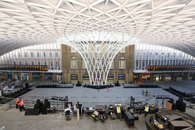 King's Cross western concourse: Network Rail will today announce the completion of the new western concourse, the most spectacular part of the five-year programme to restore and improve King’s Cross station. More than 45m passengers a year - travelling through London and to and from destinations as far afield as Newcastle, Edinburgh and York - will benefit from a raft of improvements when it opens to the public on Monday (19th March). The new concourse opens to the public on Monday 19 March 2012.