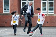 Kenny MacAskill -  Cash Back funds future football stars: <p>Pictures by Jane Barlow. 9th April 2014.</p><p>A new round of Cashback for Communities funding will see Scottish football receive £2.25 million to deliver a range of free football activities for children and young people throughout Scotland over the next three years. Cashback for Communities is a unique programme which reinvests the money seized from criminals in community activities for young people across Scotland. Justice Secretary Kenny MacAskill visited an existing Cashback project in Glasgow, aimed at getting more people from ethnic minorities involved in the game. Mr MacAskill met youngsters at an Easter Holiday Football programme which is run by ANSAR (All Nations Sports and Recreation) and funded by CashBack through the Scottish FA Equity Programme.</p><p>Jane Barlow<br /><a href=