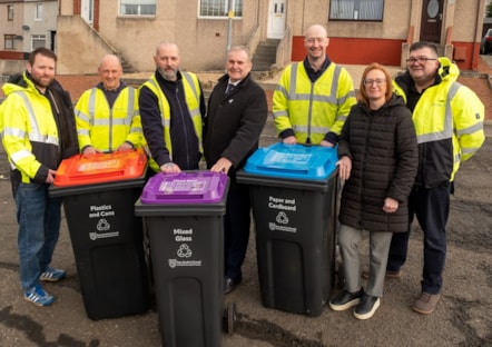 Cllr McMahon with the Cleaner Communities team