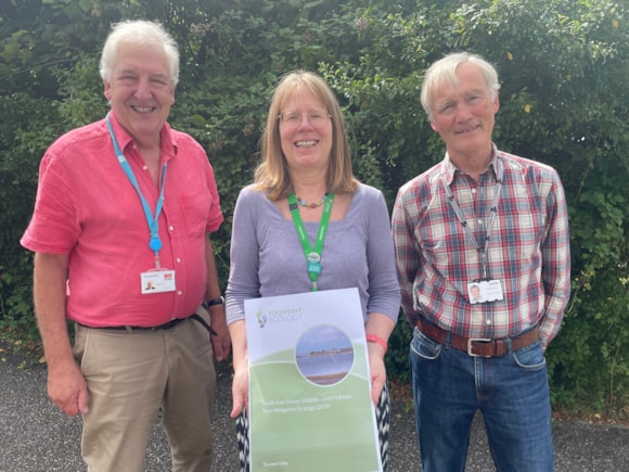 Three Councils unite to back South East Devon’s crucial wildlife sites: South East Devon Habitat Regulations Committee L-R Cllr Geoff Jung EDDC, Cllr Ruth Williams ECC, Cllr Gary Taylor TDC