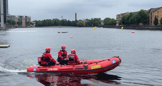Tower Hamlets water rescue exercise