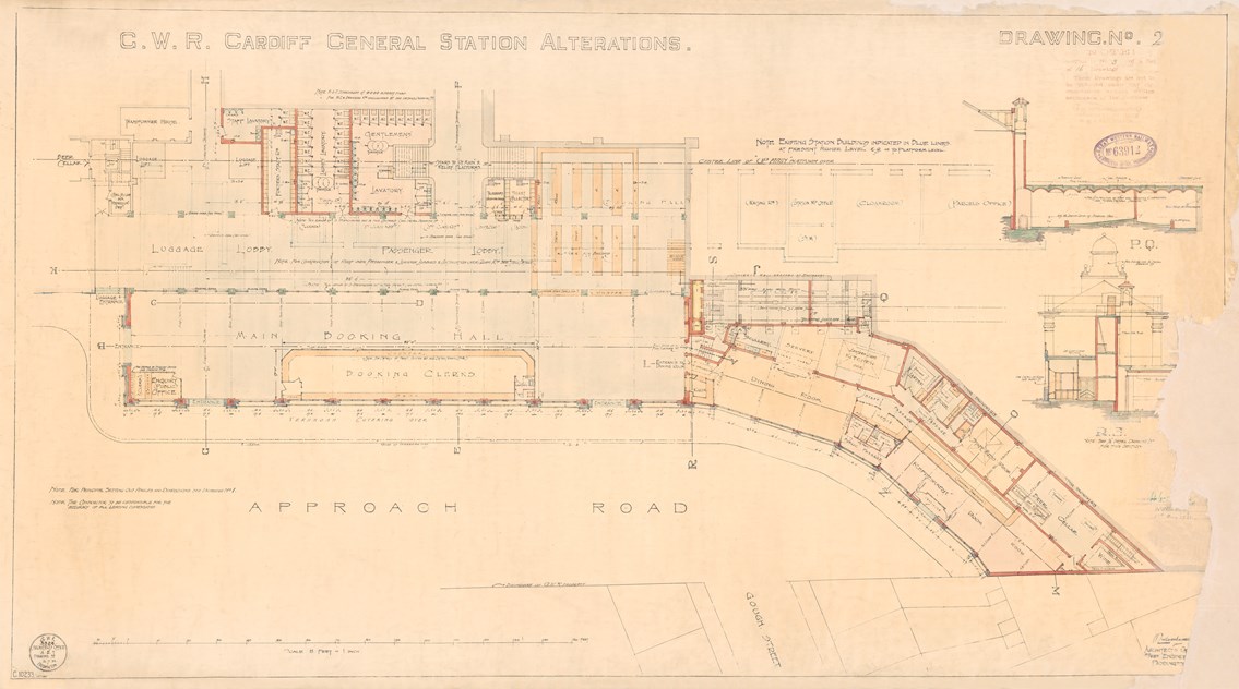 Cardiff Central - original drawing 1