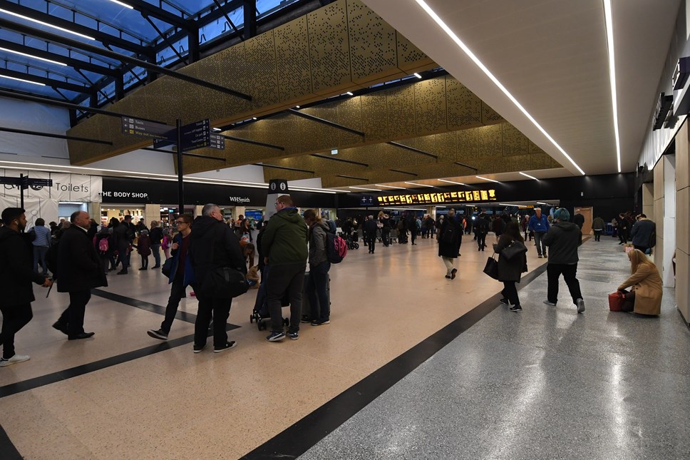 New concourse at Leeds station