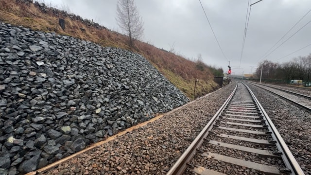 Rock stabilisation at Shap January 2026