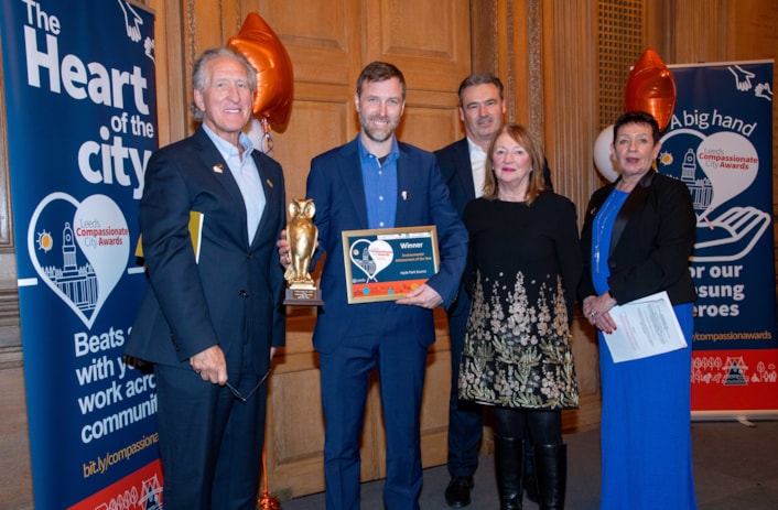 Hyde Park Source with Councillor Mary Harland: Winner of Environmental Achievement of the Year, Hyde Park Source currently runs seven different weekly volunteer gardening groups.