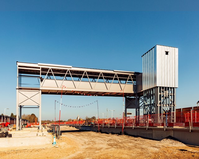 Drop-in event for Market Harborough residents as major investment into railway station continues: New footbridge at Market Harborough