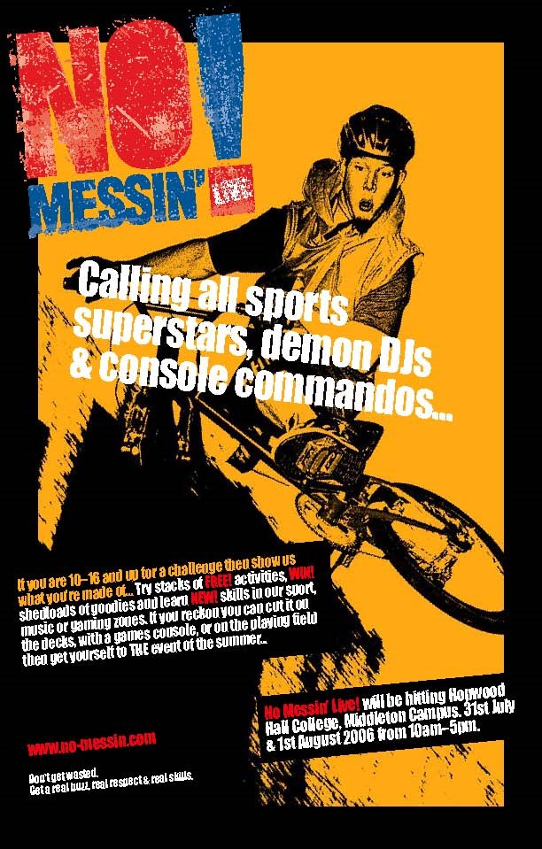 No Messin' Live - poster: National advertising poster for No Messin' Live