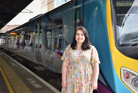 Victoria Snell who works for TransPennine Express has received a British Empire Medal for services to Mental Health and Wellbeing