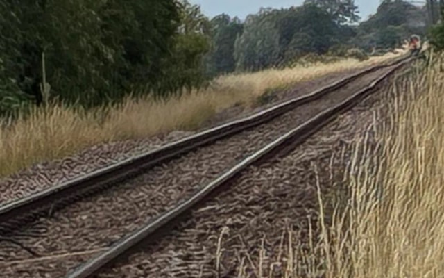 Uneven track on the Fen Line because of peat soil shrinkage underneath – measures are in place to keep services running safely-2