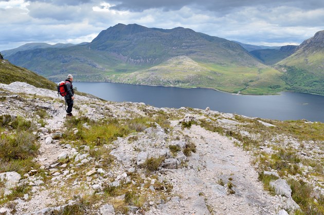 View over Loch Maree from the mountain trail at Beinn Eighe National Nature Reserve, Wester Ross. ©Lorme Gill/NatureScot