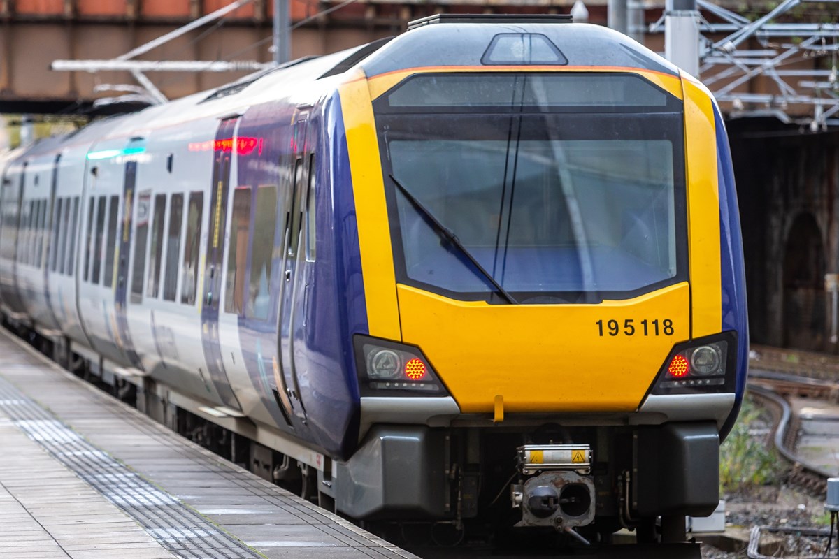 Image shows a Northern train at station