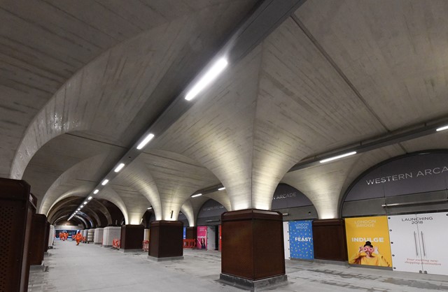 London Bridge Jan 1: London Bridge's new Western Arcade, pictured just before it opened fully for the first time