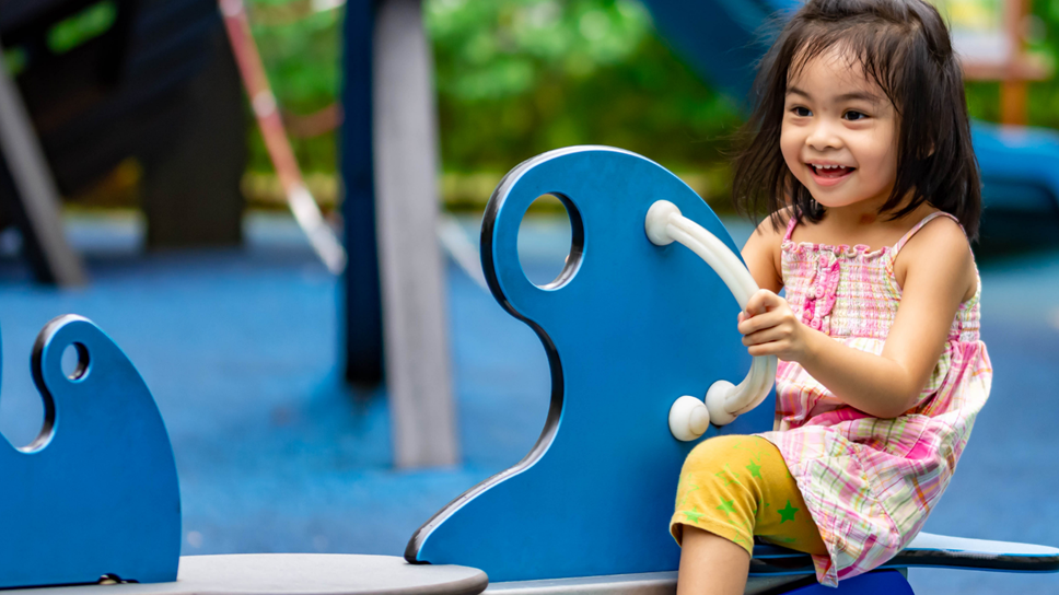 Girl in play area-2