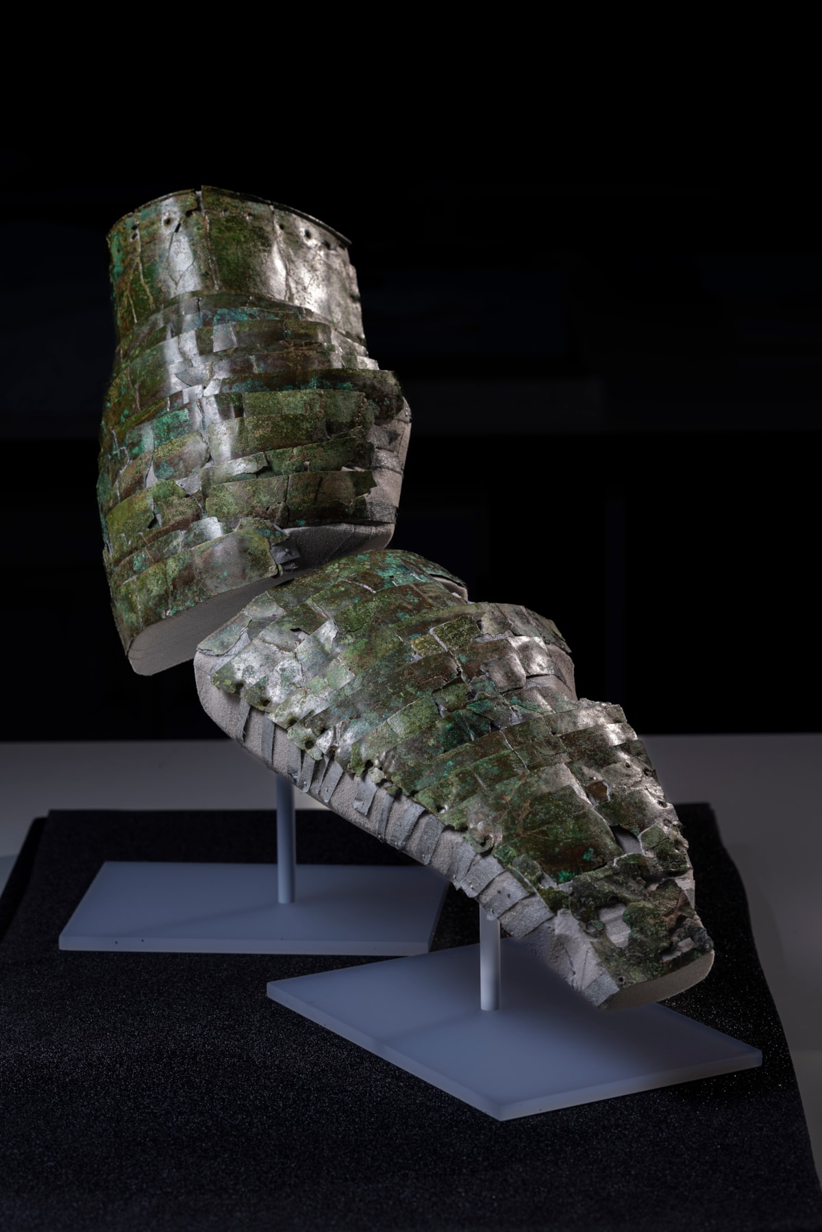 Brass Roman arm guard, second century. Discovered at Trimontium. Photo (c) Duncan McGlynn (1)